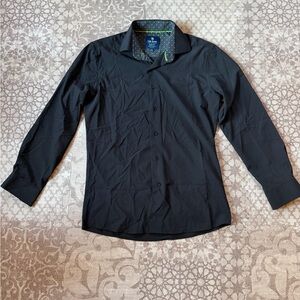 Tom Baine Black Button-Up Shirt